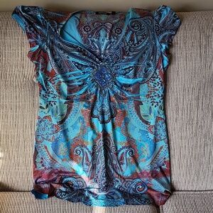 Ladies Short Sleeve Blouse